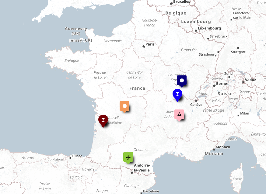 La carte de l’actualité économique.