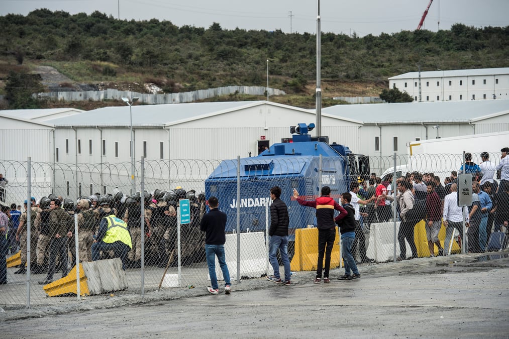 Nouvelles manifestations en vue sur le chantier de l'aeroport d'istanbul