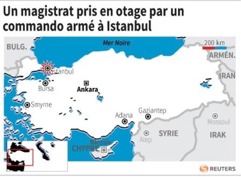 Un magistrat pris en otage a istanbul