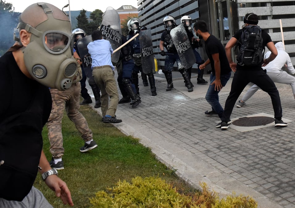 Manifestation a thessalonique
