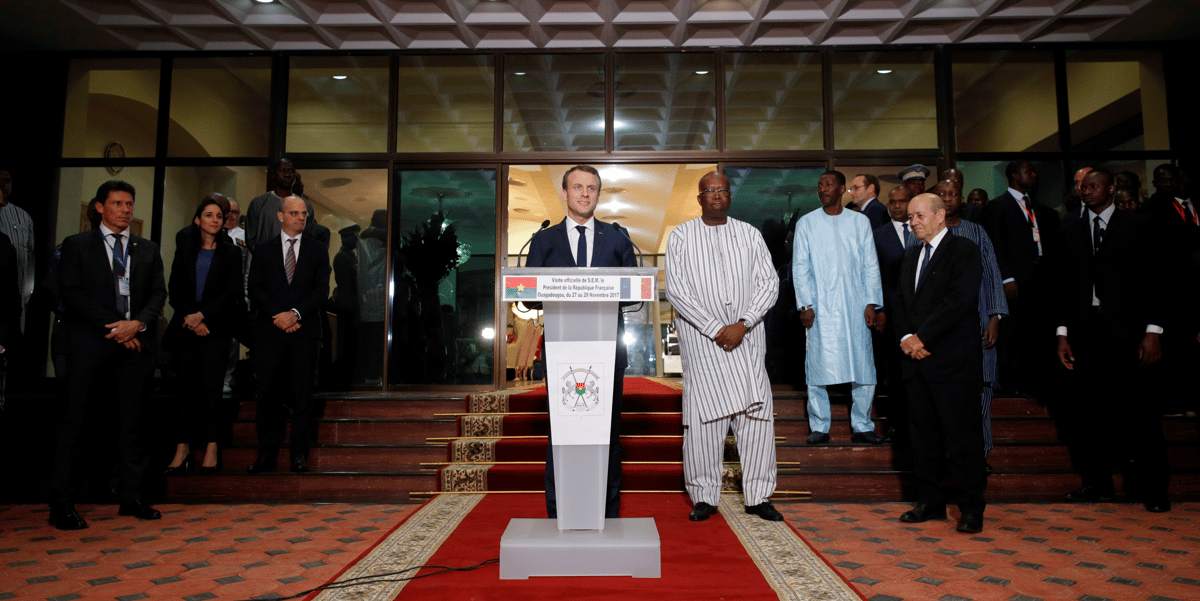 Macron kaboré france burkina le drian