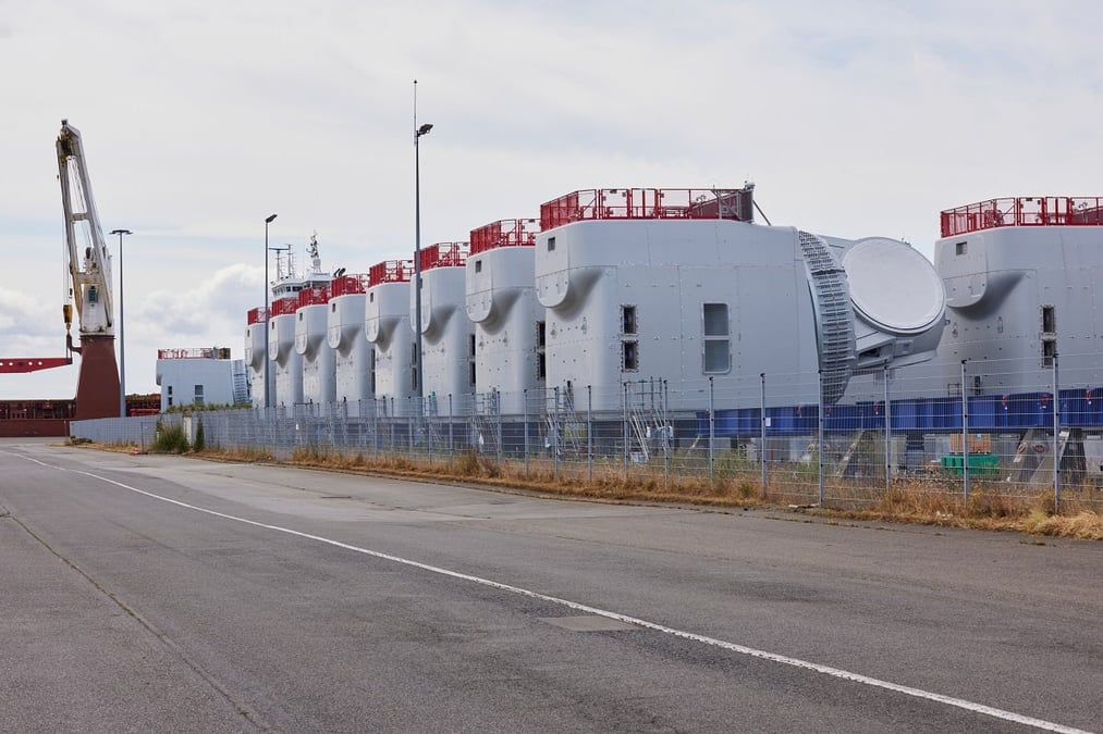 Le site de GE de Montoir-de-Bretagne, en Loire-Atlantique, fabrique les nacelles pour les éoliennes en mer.