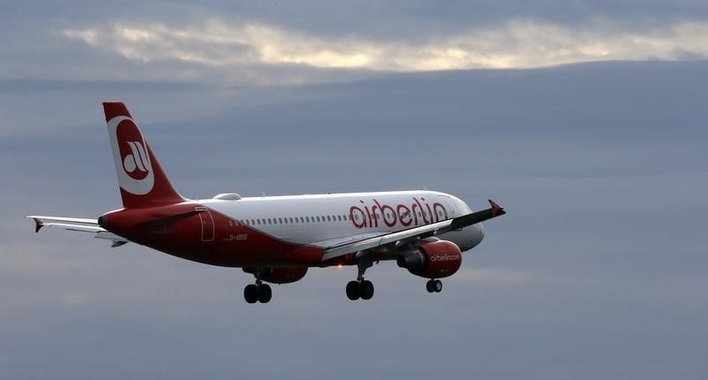 Air berlin va reduire sa flotte de pres de moitie