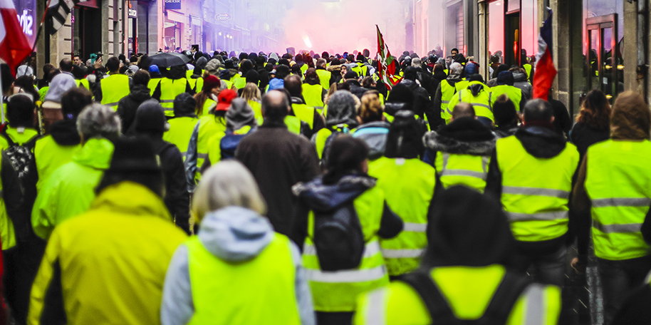 Gilets jaunes rue Sainte-Catherine