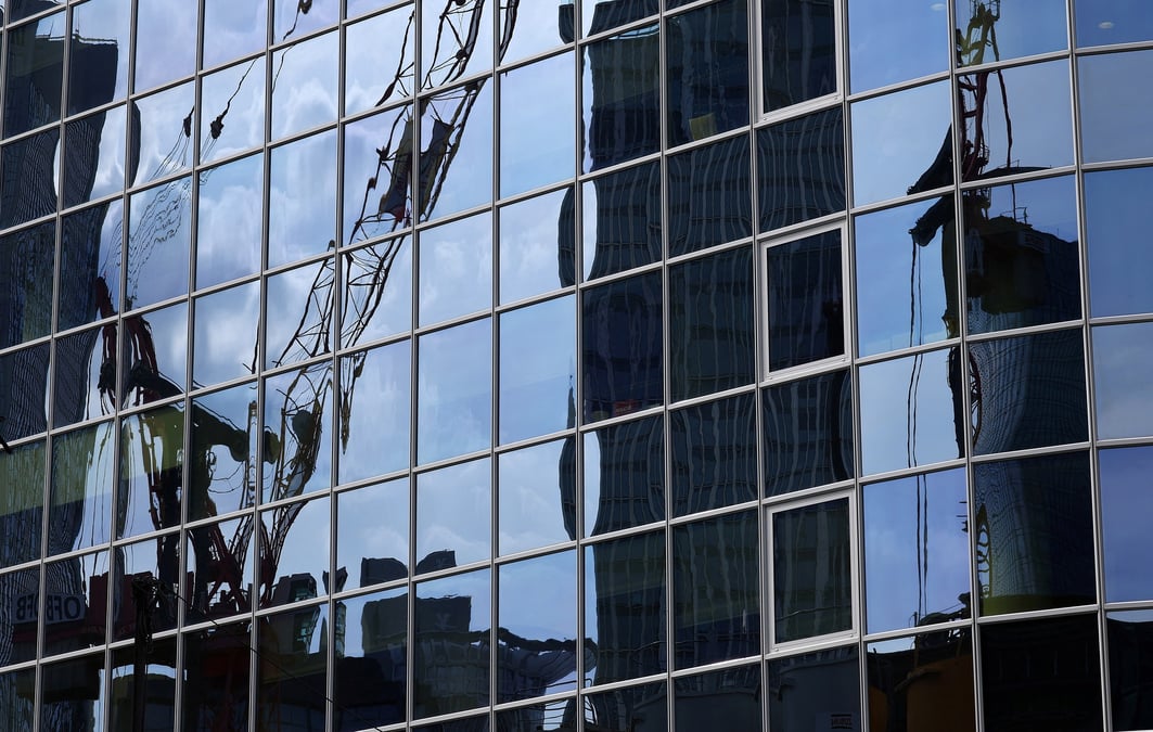 Chantiers de construction dans le centre de francfort