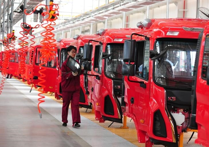 Baisse de l'activite manufacturiere chinoise