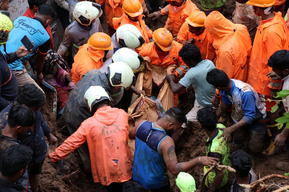 Inde : inondations et glissements de terrain font au moins 125 morts