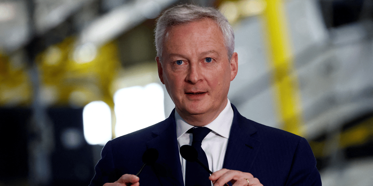 Le ministre de l'economie bruno le maire