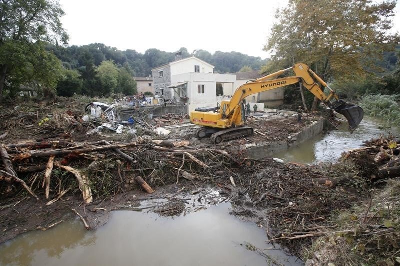 Le cout des inondations evalue entre 550 et 650 millions d'euros
