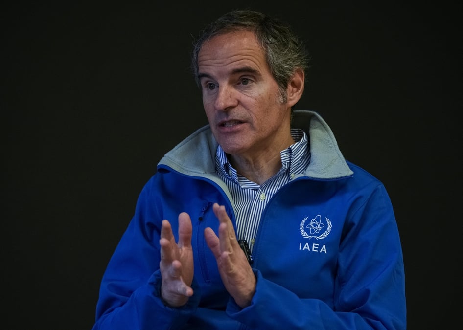 Le directeur general de l'agence internationale de l'energie atomique (aiea), rafael grossi