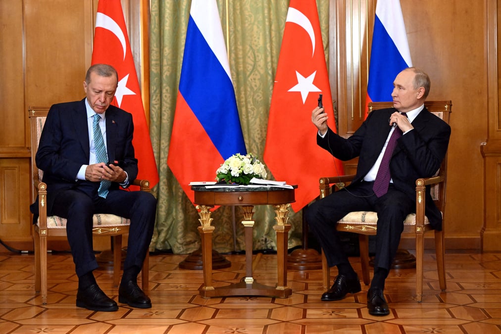 Vladimir poutine et tayyip erdogan a sochi