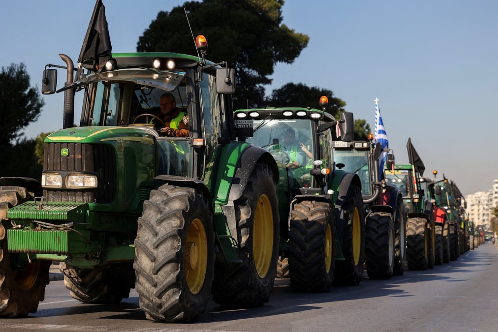 Manifestation des agriculteurs en grece