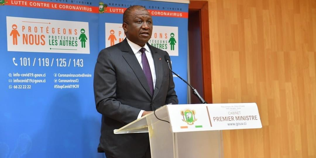 Amadou Gon Coulibaly, Premier ministre et candidat du parti au pouvoir pour la présidentielle d'octobre en Côte d'Ivoire.