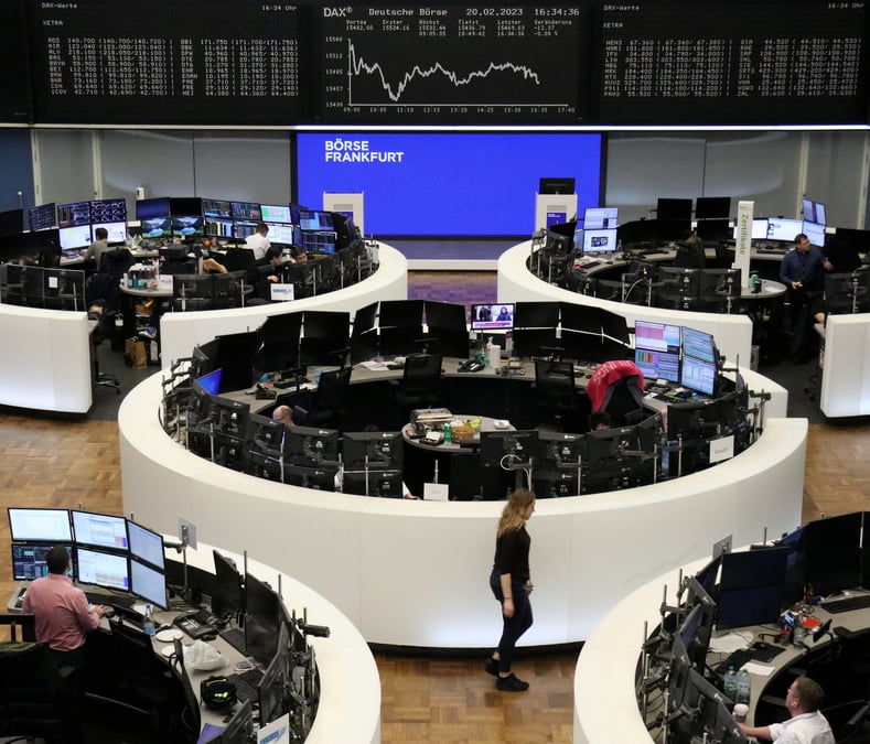 L'indice allemand dax a la bourse de francfort