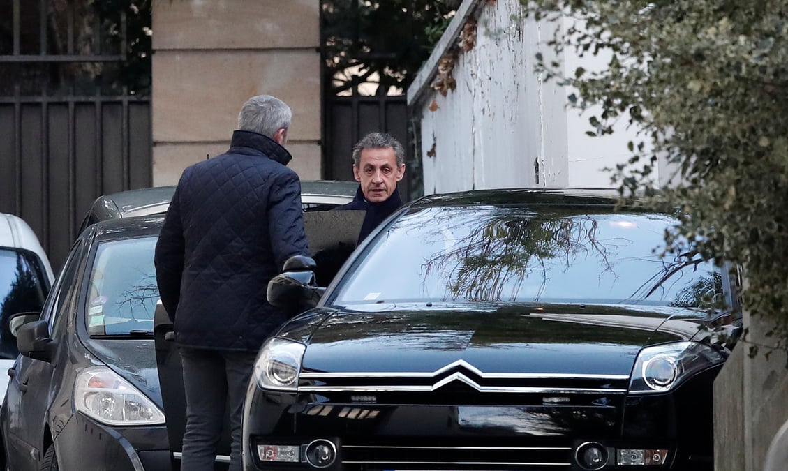 Sarkozy de retour dans les locaux de la pj de nanterre