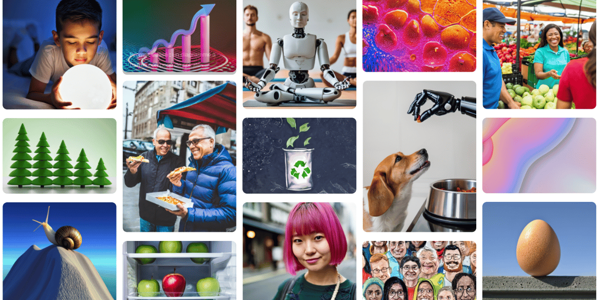 iStock permet de générer des photos grâce à l'intelligence artificielle générative.