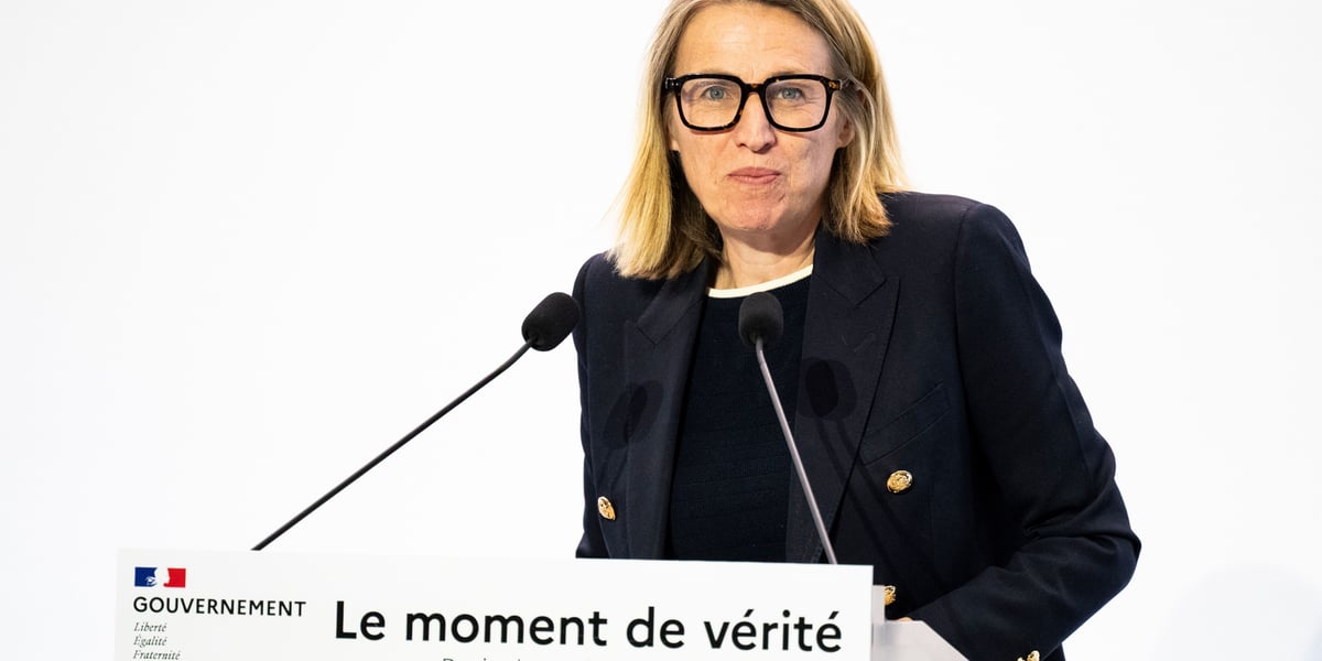 La ministre du Travail et de l’Emploi, Astrid Panosyan-Bouvet.