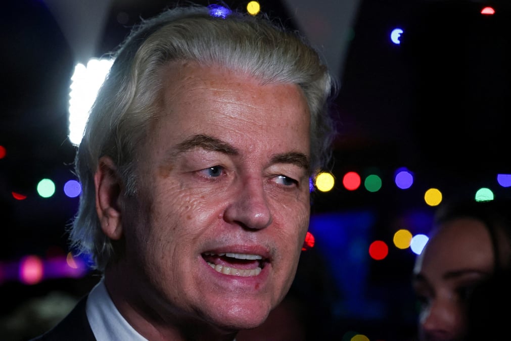 L'homme politique neerlandais d'extreme-droite geert wilders