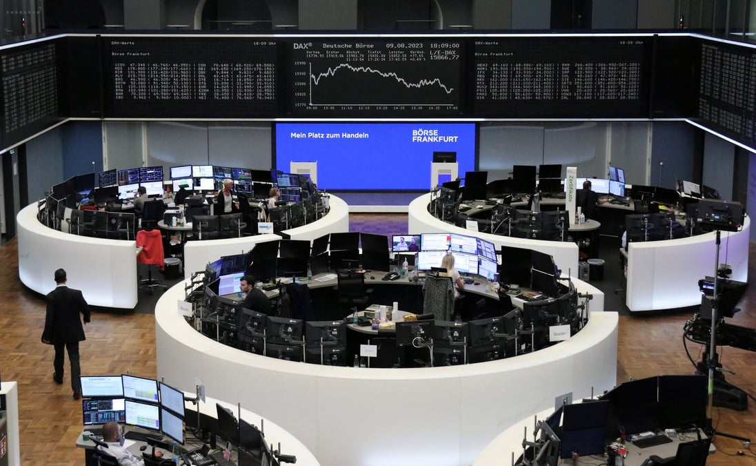 Photo d'archives du graphique dax de l'indice boursier allemand