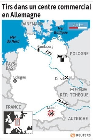 Tirs dans un centre commercial en allemagne