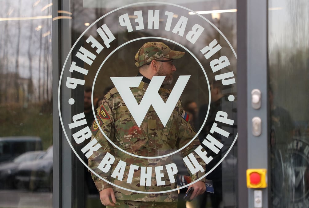 Le centre prive de groupes militaires wagner ouvre a saint-petersbourg