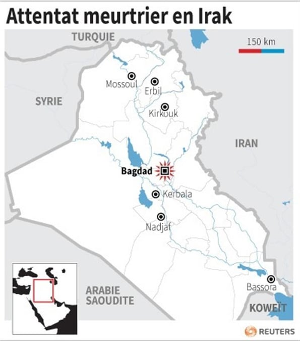 Deux bombes font 17 morts dans l'est de Bagdad