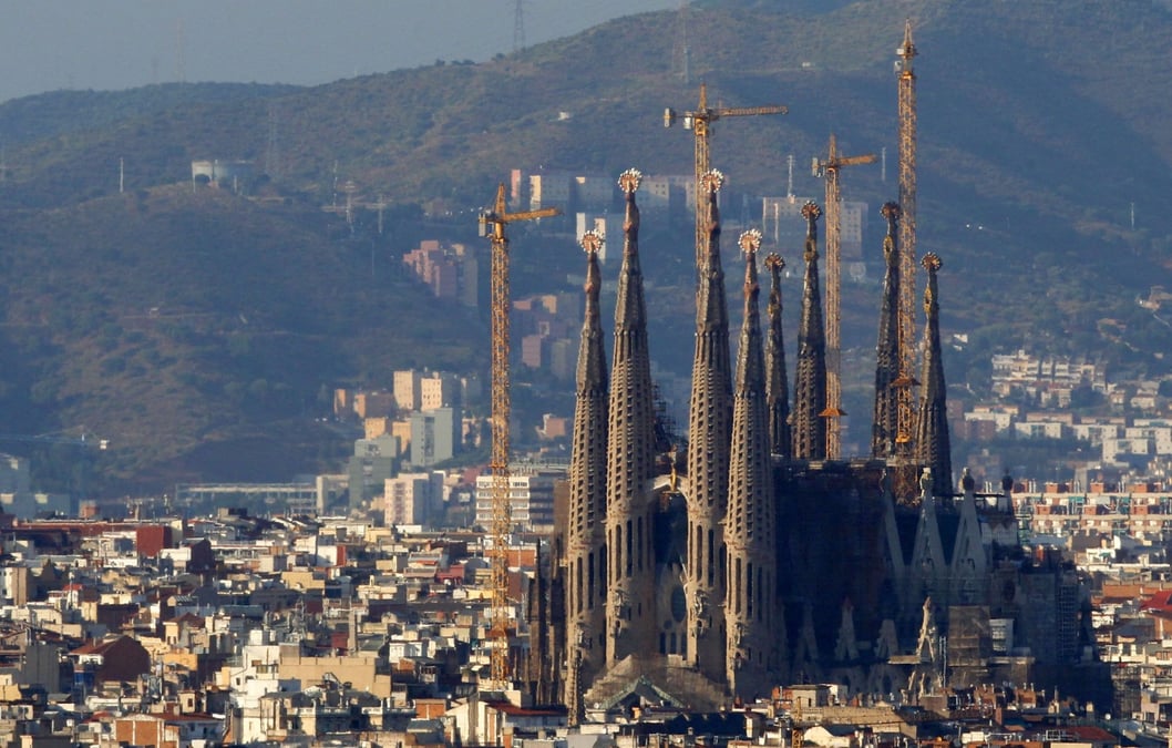Espagne, la Basilique Sagrada Familia, Barcelone