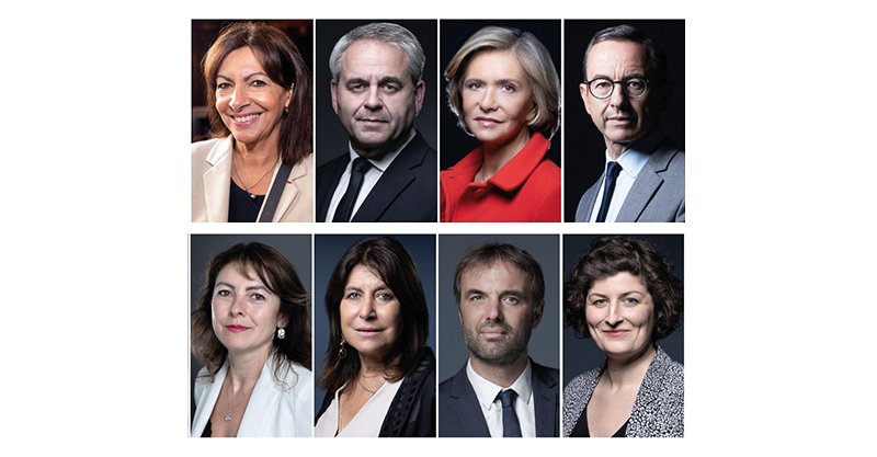 Anne Hidalgo (Maire de Paris), Xavier Bertrand (Président de la Région Hauts-de- France), Valérie Pécresse (Présidente de la Région Île-de-France), Bruno Retailleau (Président du groupe LR au Sénat), Carole Delga (Présidente de la Région Occitanie), Michèle Rubirola (Première adjointe au maire de Marseille), Michaël Delafosse (Maire de Montpellier), Jeanne Barseghian (Maire de Strasbourg).