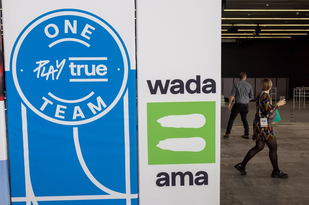 Le logo de l'agence mondiale antidopage (ama)