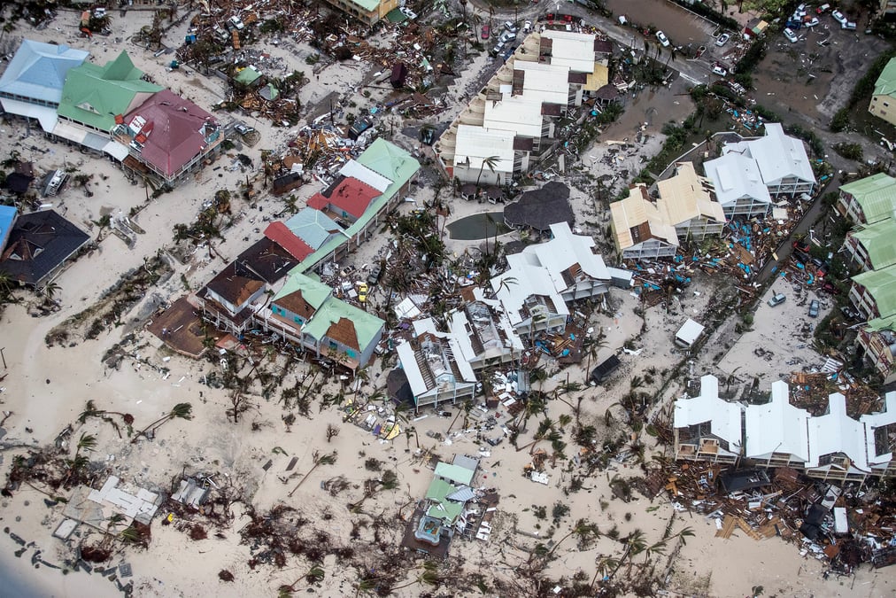 Degats considerables dans la partie neerlandaise de saint-martin