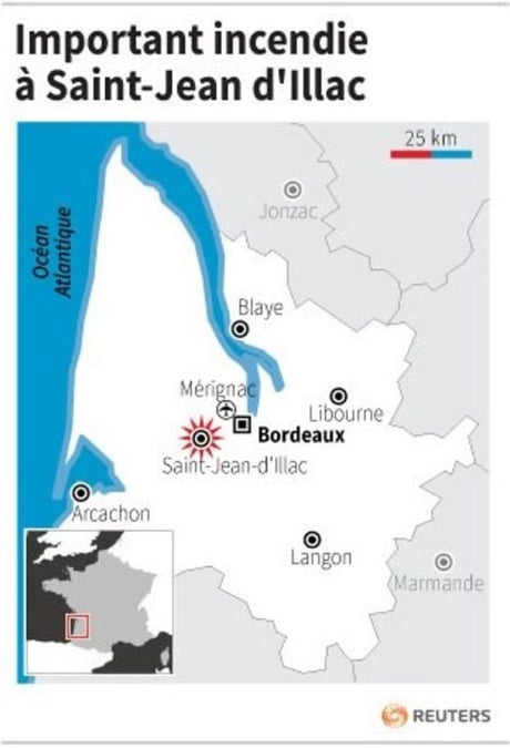 Important incendie a saint-jean d'illac