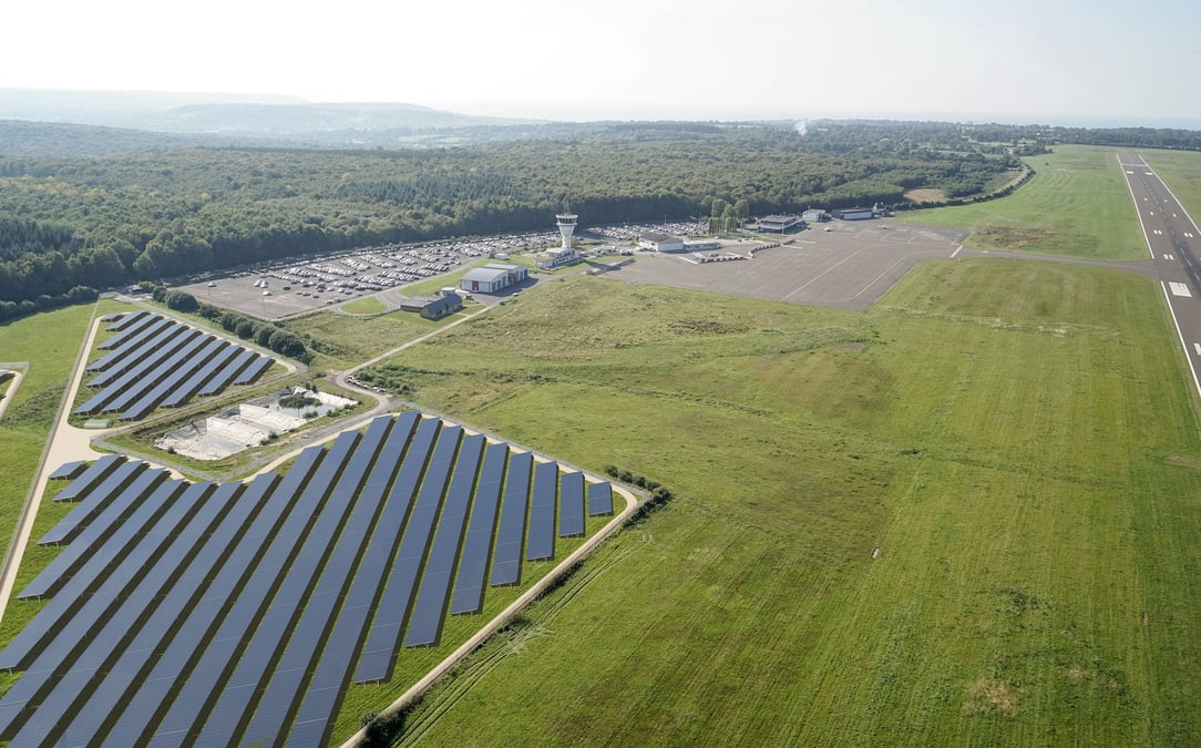 centrale solaire aéroport Deauville EDF