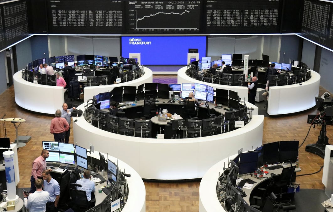 L'indice boursier allemand dax a la bourse de francfort