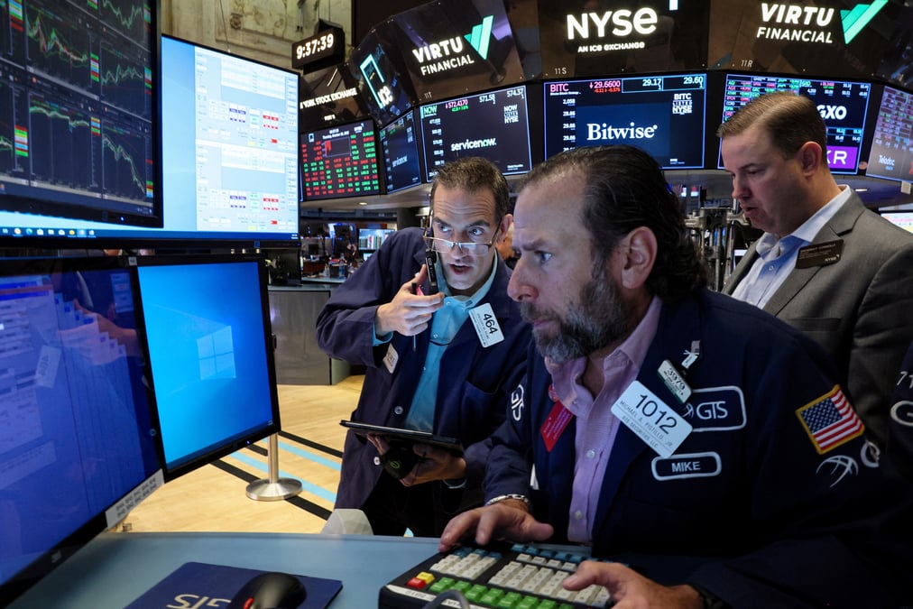Des traders a la bourse de new york