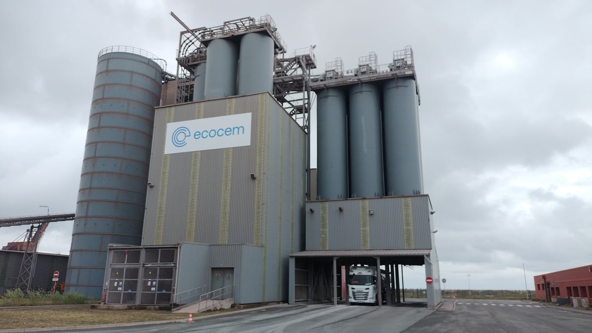 L'usine d'Ecocem à Dunkerque.
