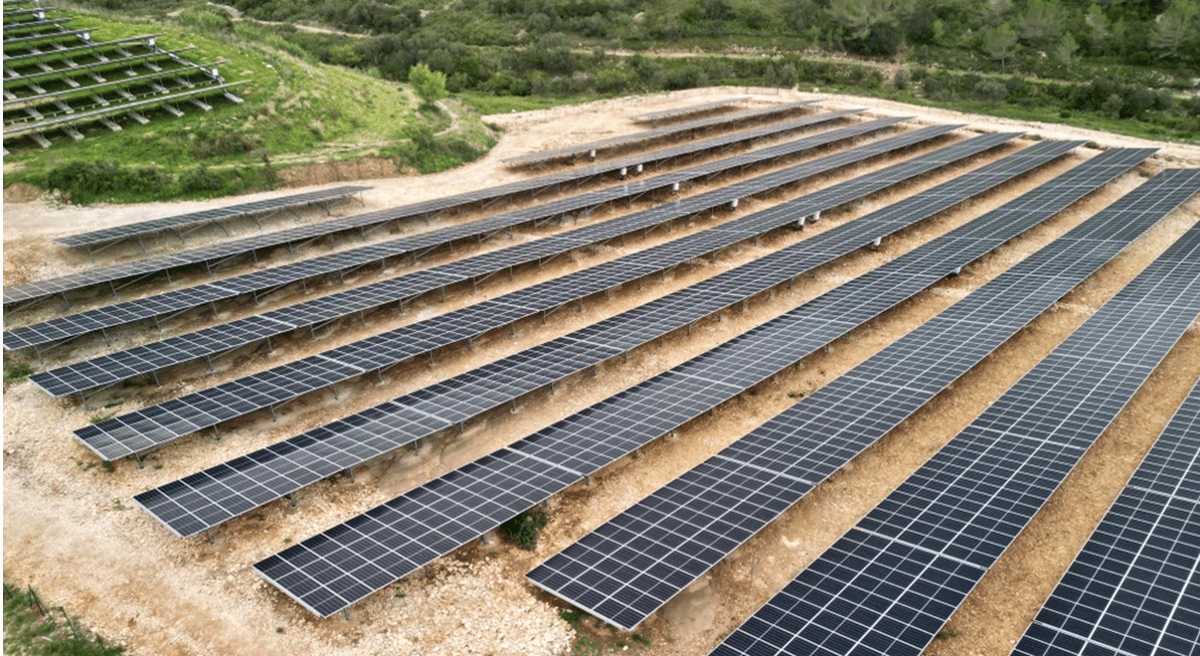 Solaire, ADP, parc photovoltaïque de Caveirac dans le Gard