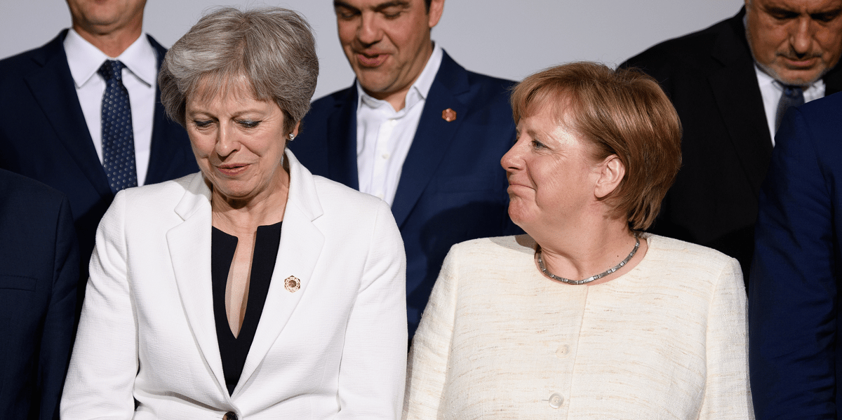 May, Merkel,