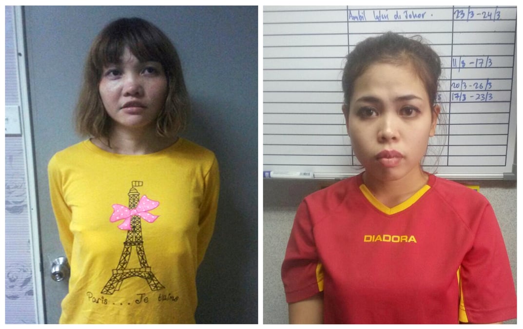 Deux femmes inculpees du meurtre de kim jong-nam en malaisie