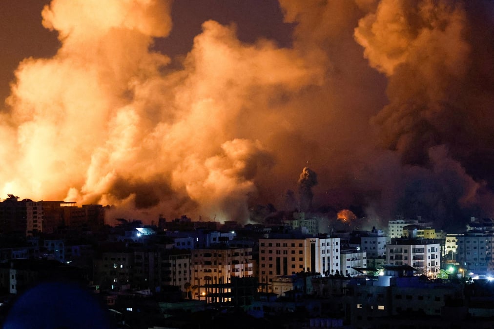 Des frappes israeliennes a gaza