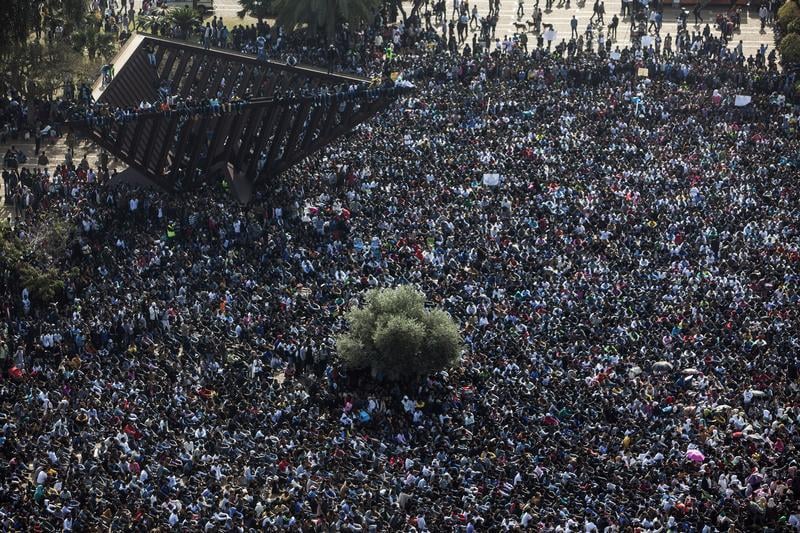 Manifestation d'immigrés africains en Israël