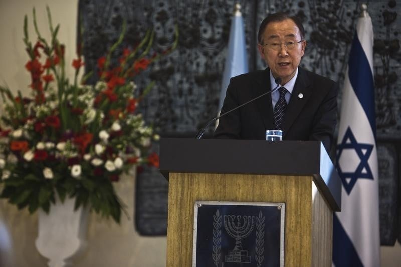Ban ki-moon invite palestiniens et israeliens a mettre fin aux violences