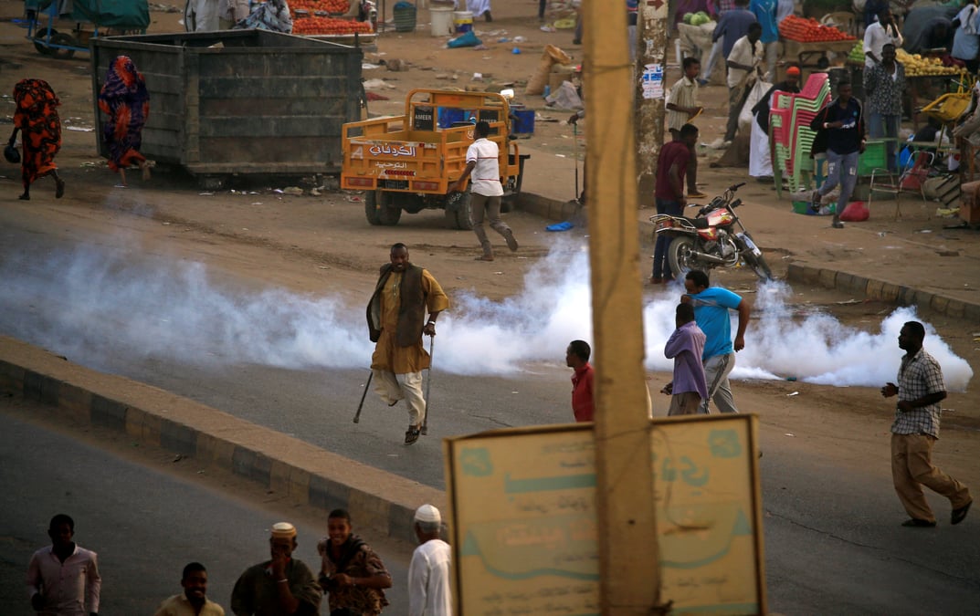 Les forces de securite dispersent une manifestation a khartoum