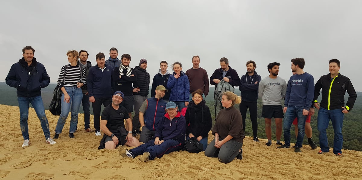 Les lauréats 2019 et l'équipe de Réseau entreprendre Aquitaine.