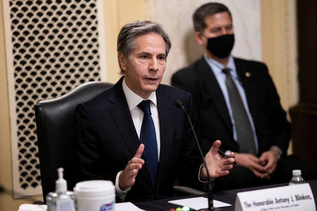 Antony blinken confirme au poste de secretaire d'etat americain