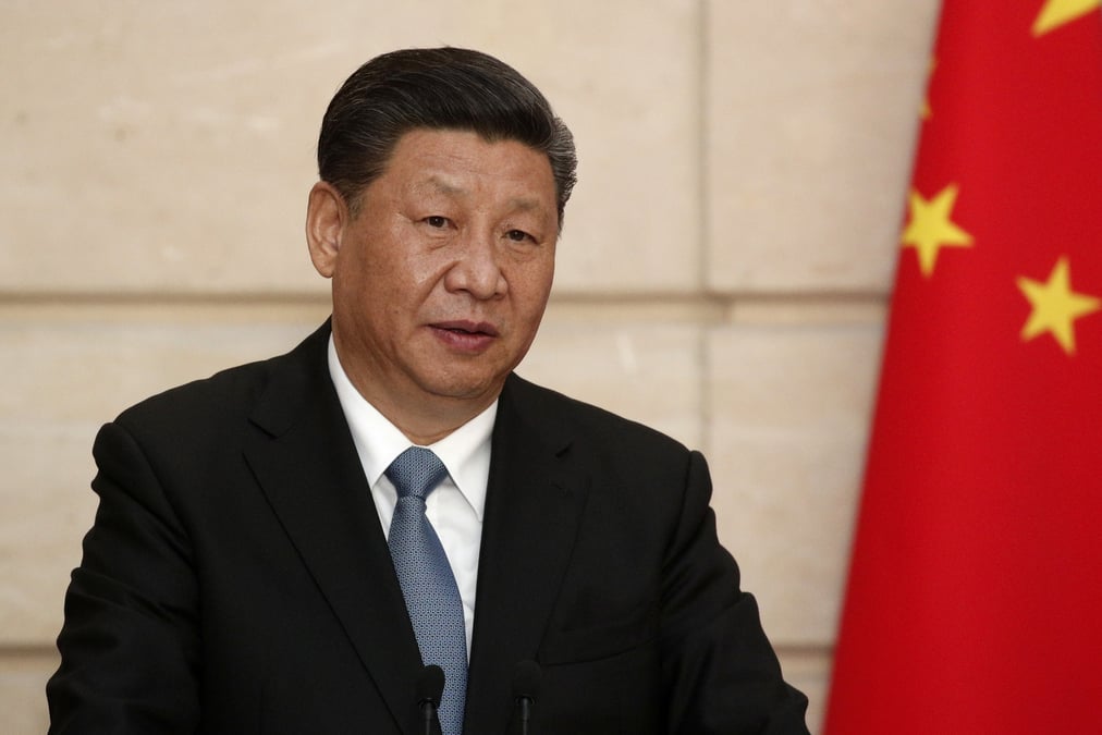 Le president chinois xi jinping a paris