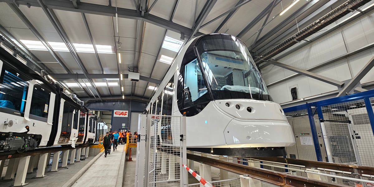 CAF veut atteindre une capacité de plus de 250 voitures de tramway par an.