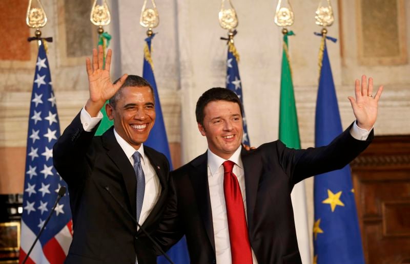 Barack Obama salue l'"énergie" et la "vision" de Matteo Renzi