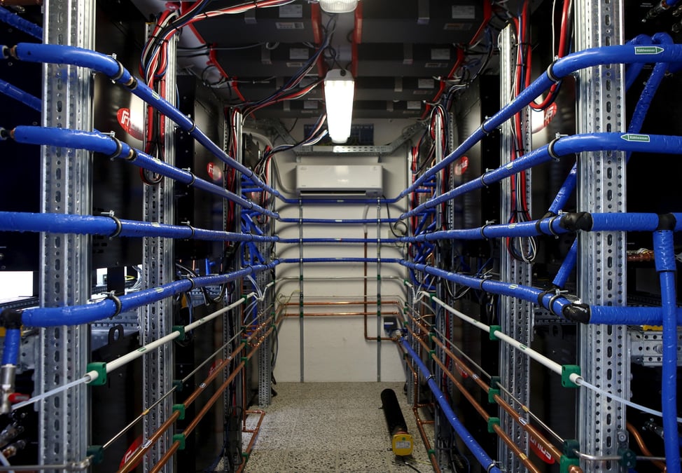 Une usine pilote "wind2hydrogen" a auersthal, en autriche