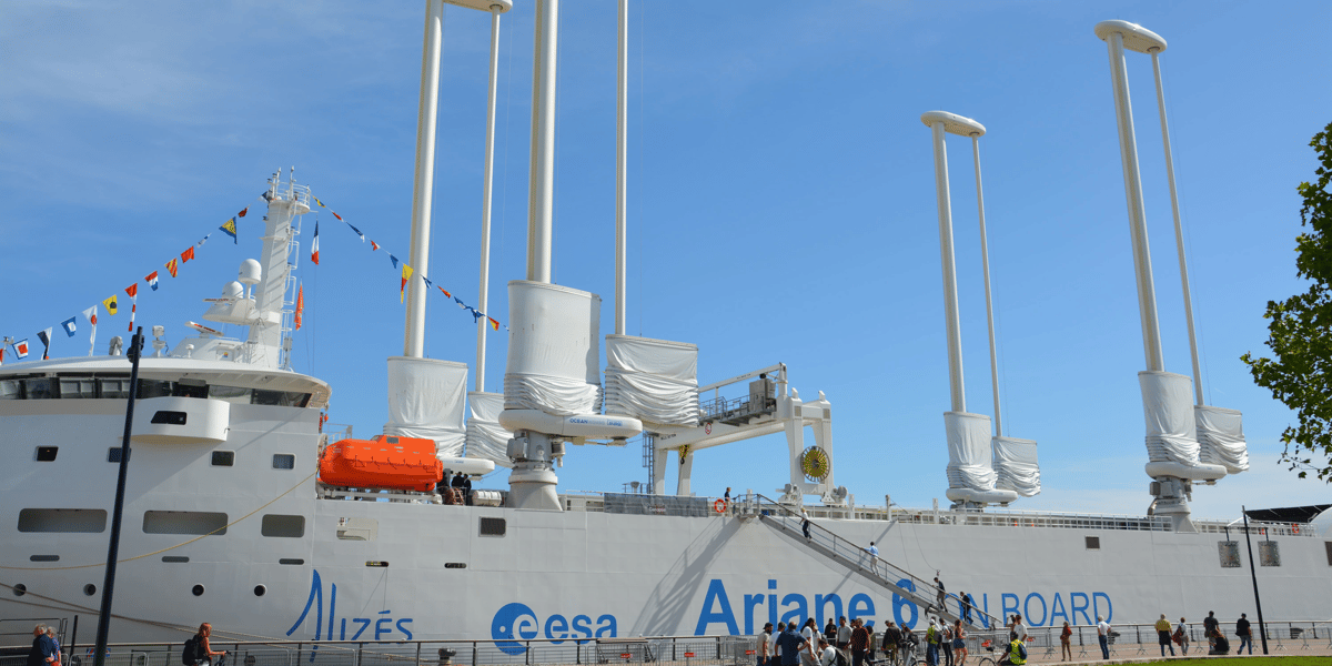 Le cargo à voiles Canopée a fait escale à Bordeaux du 3 au 6 octobre 2023.