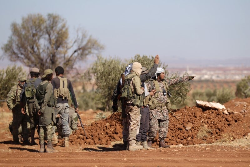 Offensive des rebelles pro-turcs contre l'ei en syrie